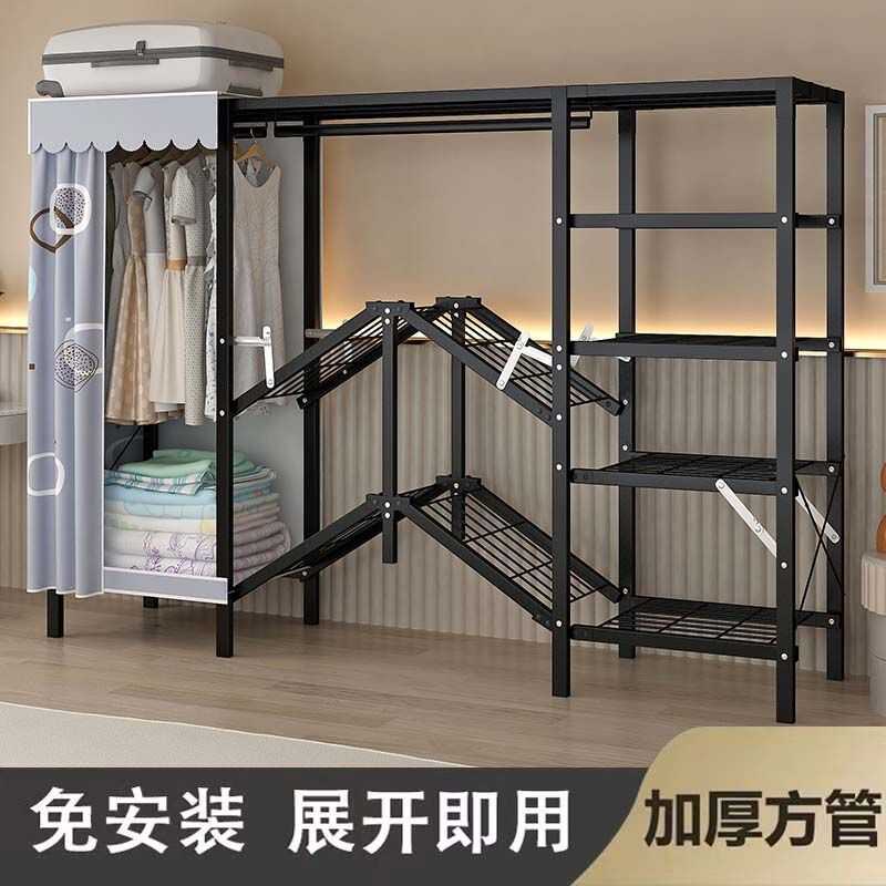 现代简约布艺组装简易衣柜