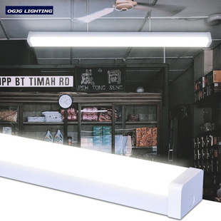 商业吊线灯led线性灯0.6米1.2米1.5米办公室照明线条灯条形支架灯