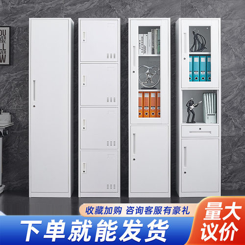 储物柜更衣柜办公桌文件柜资料凭证办公柜带锁家用单人小矮柜衣柜