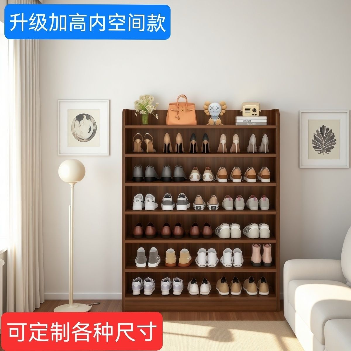 简约鞋架室内新款家用简易门口收纳省空间宿舍大门外多层鞋柜其他