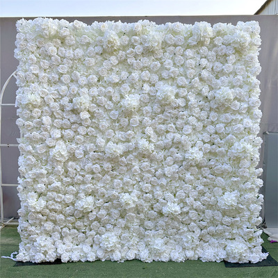 仿真花墙婚礼背景活动装饰用品拍摄道具商场橱窗绣球白玫瑰花墙