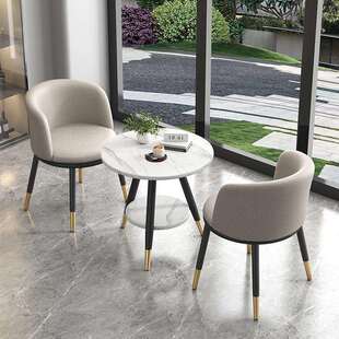 阳台休闲椅子洽谈桌椅组合接待民宿桌椅组合一桌二椅网红桌椅套装