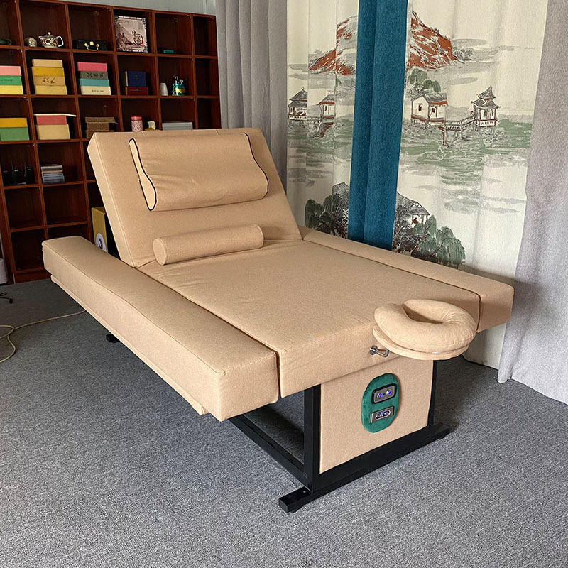 全钢架电动多功能按摩床