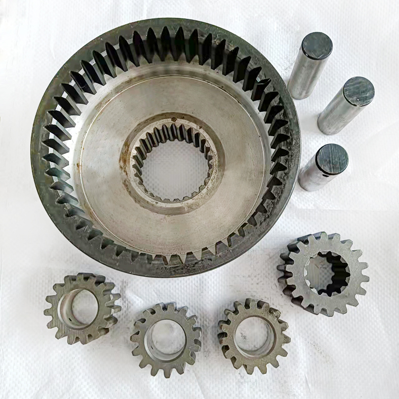 小装载机铲车轮边桥配件大中小轮边差速齿圈减速盆齿行星齿轮架