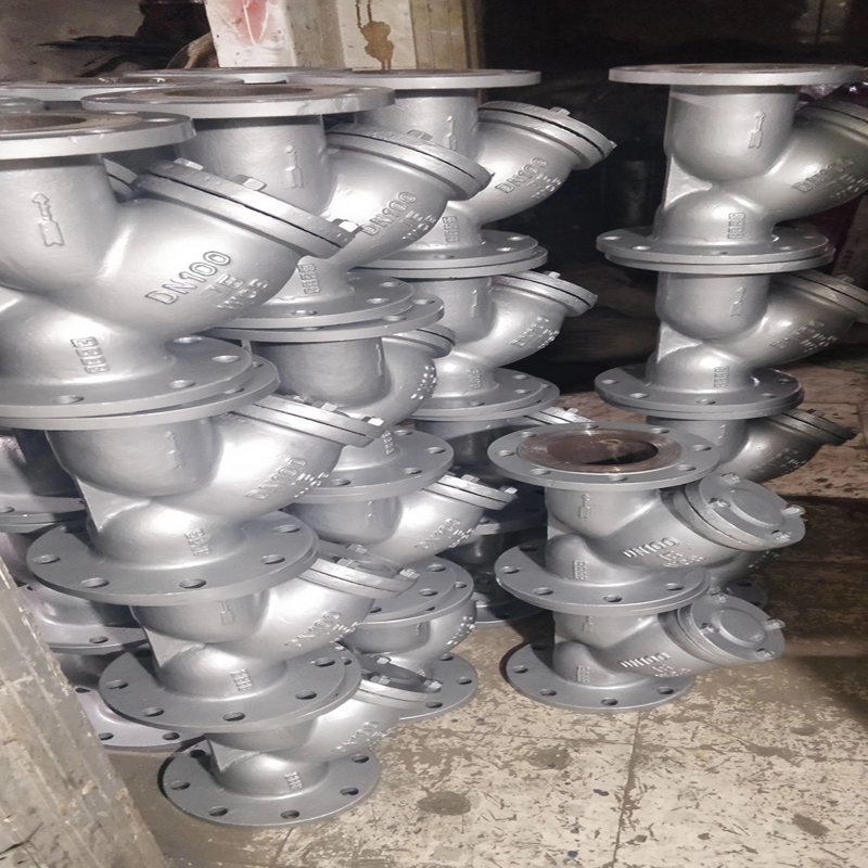 GL41H-16C/25C铸钢Y型过滤器 碳钢法兰过滤器DN15 20 25 65 80