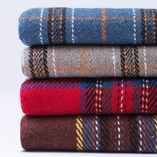 加厚毛呢b格子布料服装面料大衣呢子外套西装裤子连衣裙短裙阔腿