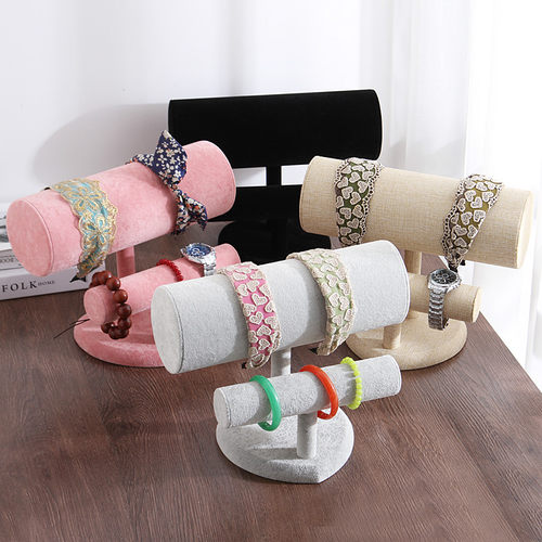 首饰展示架 绒面头箍发箍展示架发卡架放头箍的架子饰品头饰收纳