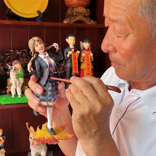 软陶人偶真人定h制玩偶公仔泥雕塑结婚人像礼物品生日纪念照片手