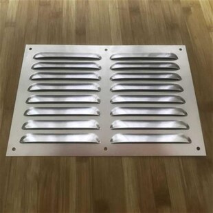 不锈钢外墙防雨风罩排通风口冲孔透气散热检N修查口百叶窗格栅盖
