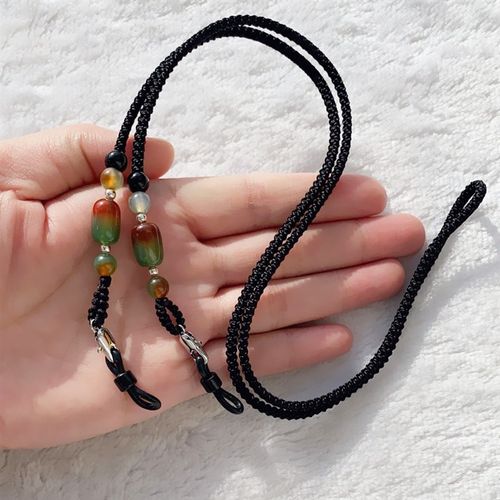 手工眼镜链防掉环保眼镜绳口罩挂链绳旅游户外运动眼睛链子挂绳