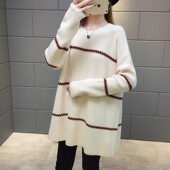 套装 时尚 打底衫 孕妇装 上 Q宽松冬装 秋装 加厚毛衣中长款 冬季 秋冬款