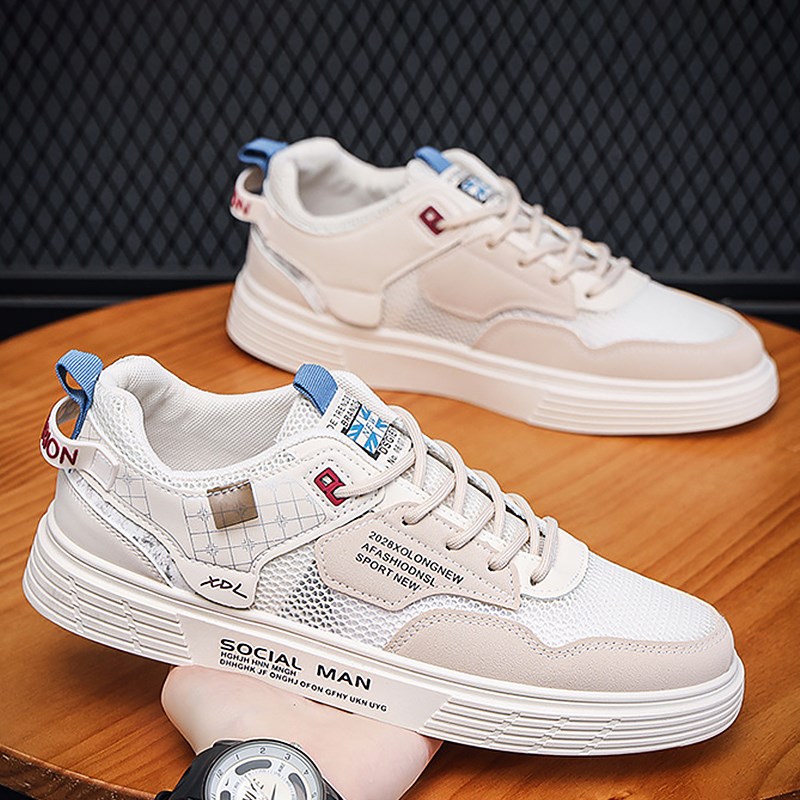 2025春季透气网鞋45低帮休闲板鞋46加肥加大码男鞋47运动鞋子潮48