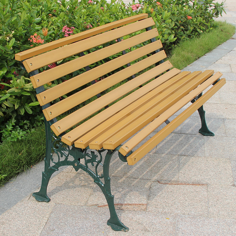 户外公园椅庭院小区休闲长凳子 机场等候椅塑木排椅定制看台座椅