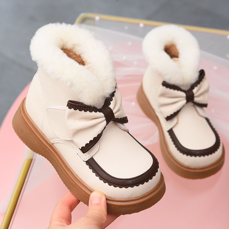 女童真皮棉靴儿童加绒马丁靴2024冬季新款大棉鞋女孩二棉短靴皮靴,童鞋/婴儿鞋/亲子鞋,棉靴,淘宝优惠券,粉丝福利购,淘宝优惠卷