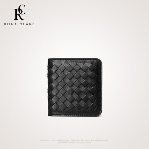 编织多功能迷你小超薄小巧韩版折叠个性真皮情侣钱包男女短款一对