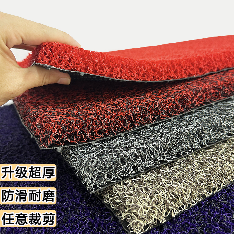 可裁剪入户门垫进门口蹭土脚垫家用玄关房门地毯超厚加密丝圈地垫