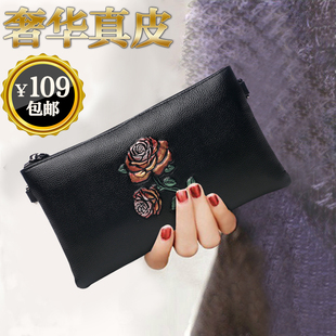 手拿包女2021新款时尚气质潮手包女真皮手抓包韩版宴会信封小手包