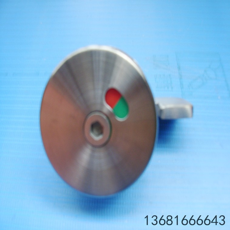 公共厕所卫生间隔断配件 304不锈钢门锁 洗手间指示锁 厕所门扣