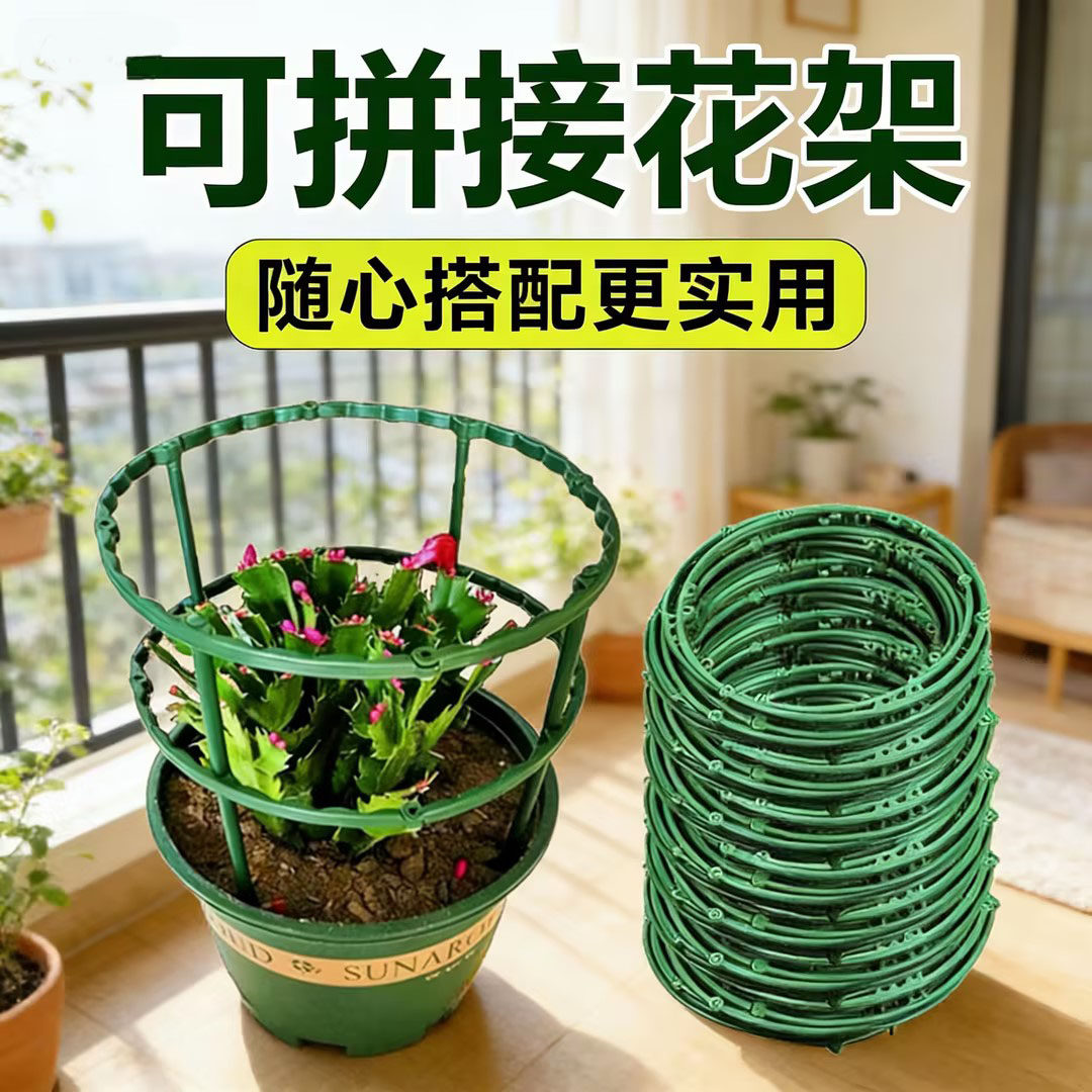 室内盆栽蟹爪兰护叶支撑杆