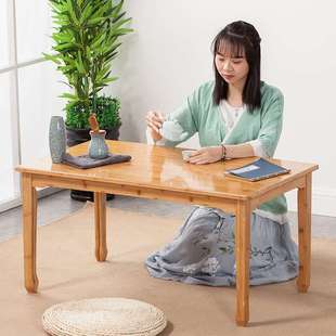 小户型榻榻米实木家用多功能小茶桌仿古炕几茶几 炕桌简约客厅日式