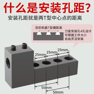 数控车床刀座排刀架机床辅助刀机U钻内孔正反刀座单边钻孔刀架