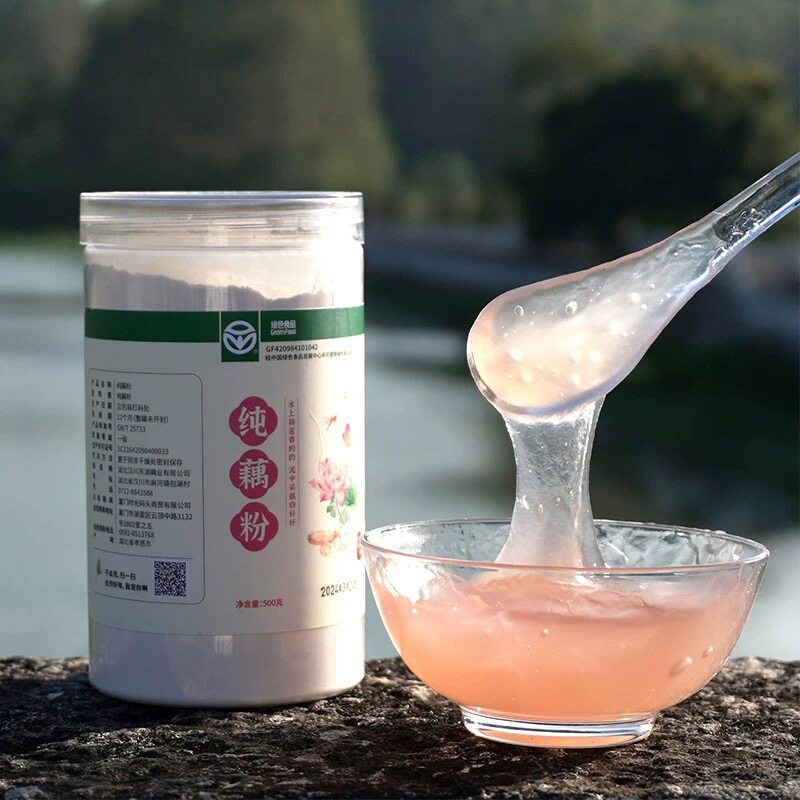 藕万万正宗东湖无添加零脂纯藕粉绿色食品武汉老牌子代餐原味藕粉