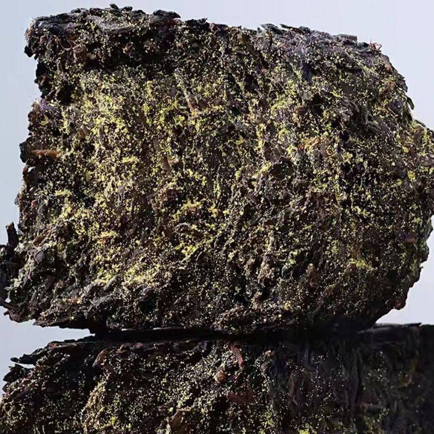 06年干仓老料七年陈金茯茶一级湖南安化黑茶叶芽尖金花茯砖茶1KG