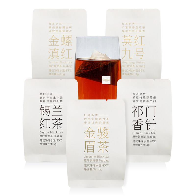 金骏眉祁门锡兰滇红英红红茶袋泡茶品质袋泡茶15袋ONEMAN大福喜