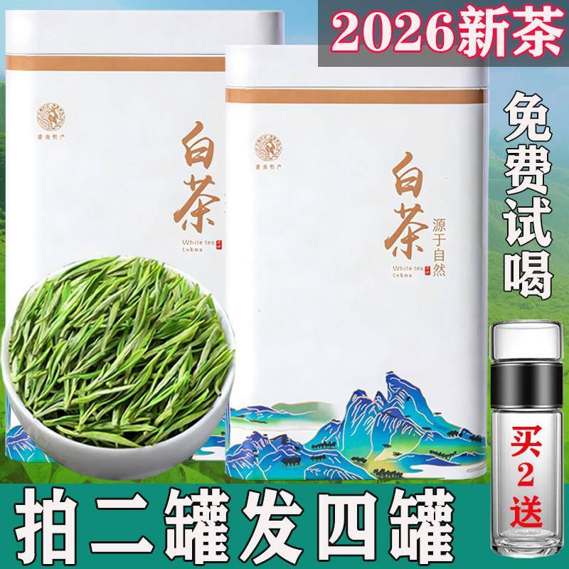 【买二罐发四罐】2026新茶明前嫩芽白茶正宗高山珍稀白茶毛尖礼盒