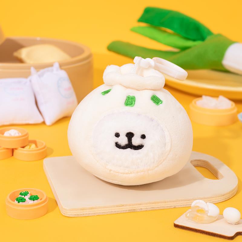 【子1】闪74515X线条绒狗 子饺系毛小挂件饰小可爱列狗背包1包挂