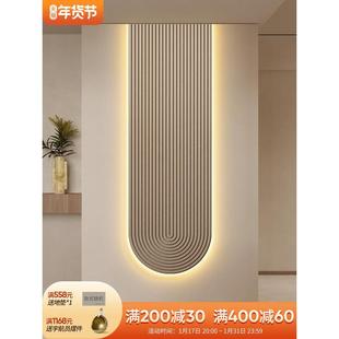 饰画纯色极简走廊过道挂画现代简约客厅发光壁画 高级感入户玄关装