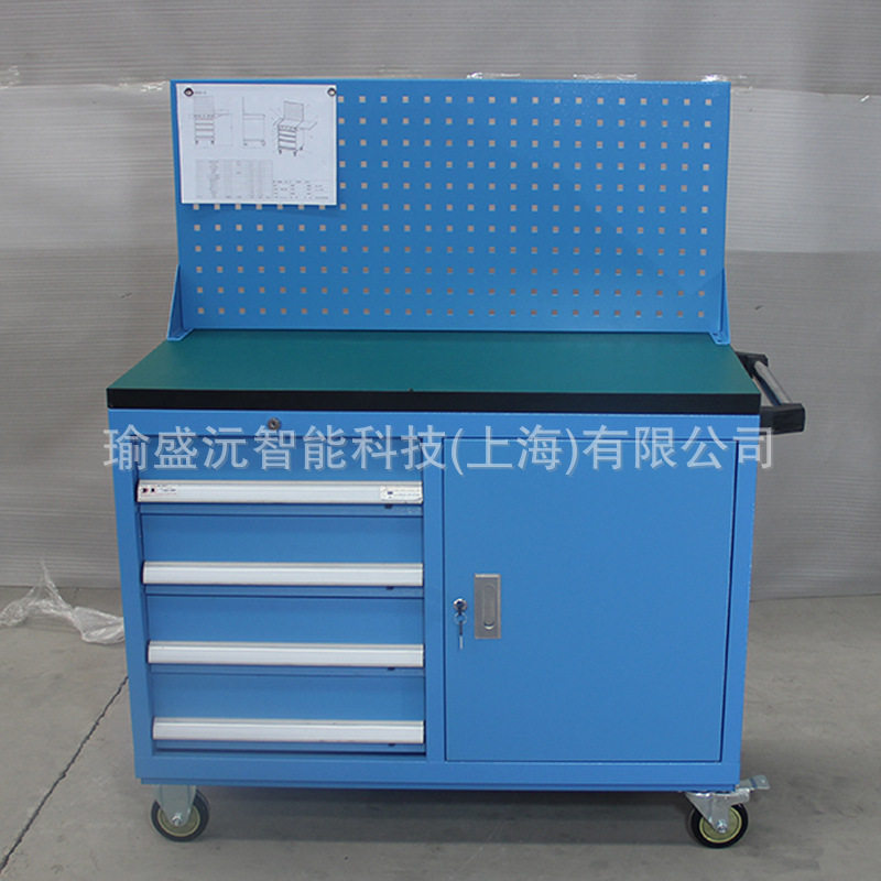 瑜盛沅厂家定制数控机床工具车 汽修专用工具柜 四抽屉移动工具车