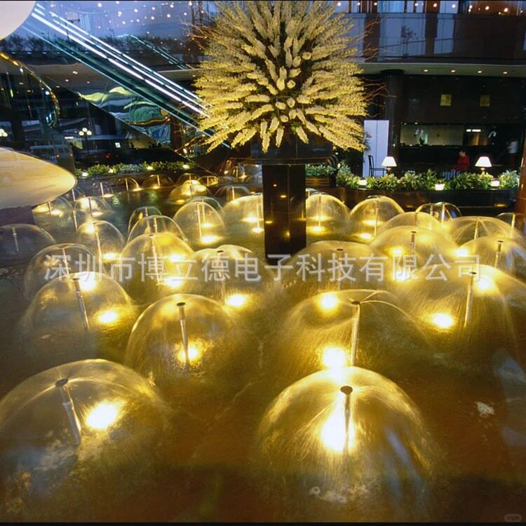 喷泉小型蘑菇头不锈钢全铜户外庭院水景景观装饰小喷泉喷水头设备