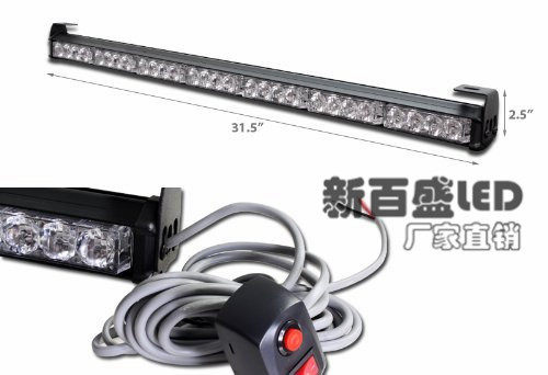 28LED长条爆闪灯  长杠灯  80CM棍子灯 4灯7节中网警示灯