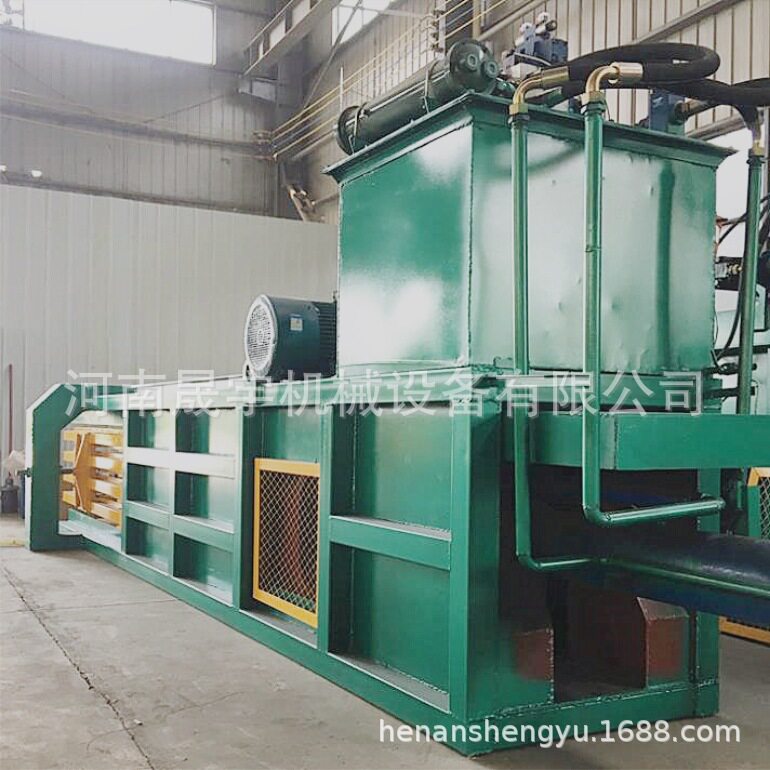 卧式金属易拉罐压包机 160型废油漆桶打包机 液压打包机设计新颖
