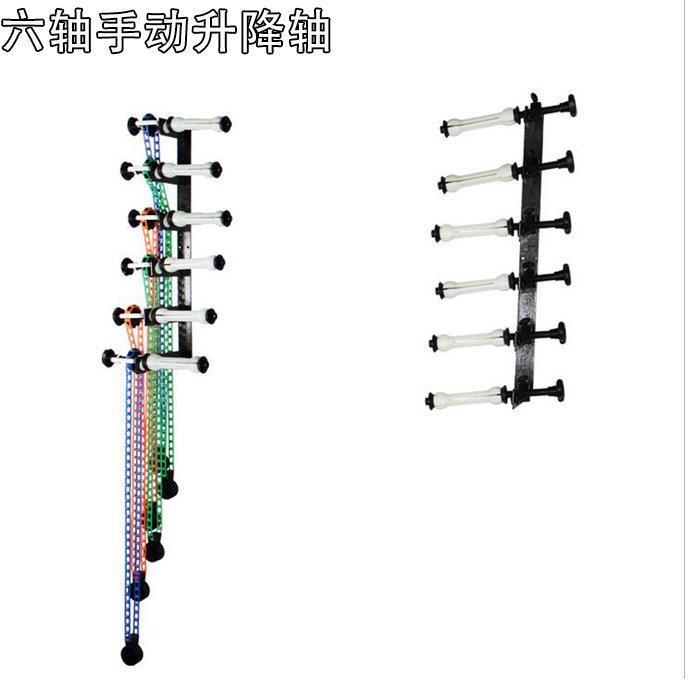 手动六轴背景升降机背景架背景轴摄影背景卷轴器升降器