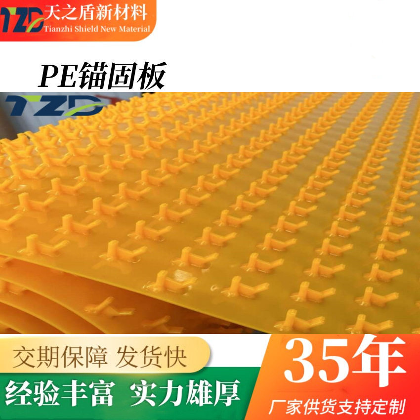 高密度聚乙烯速格垫厂家排水沟钢筋混凝土防渗内衬多点PE锚固板