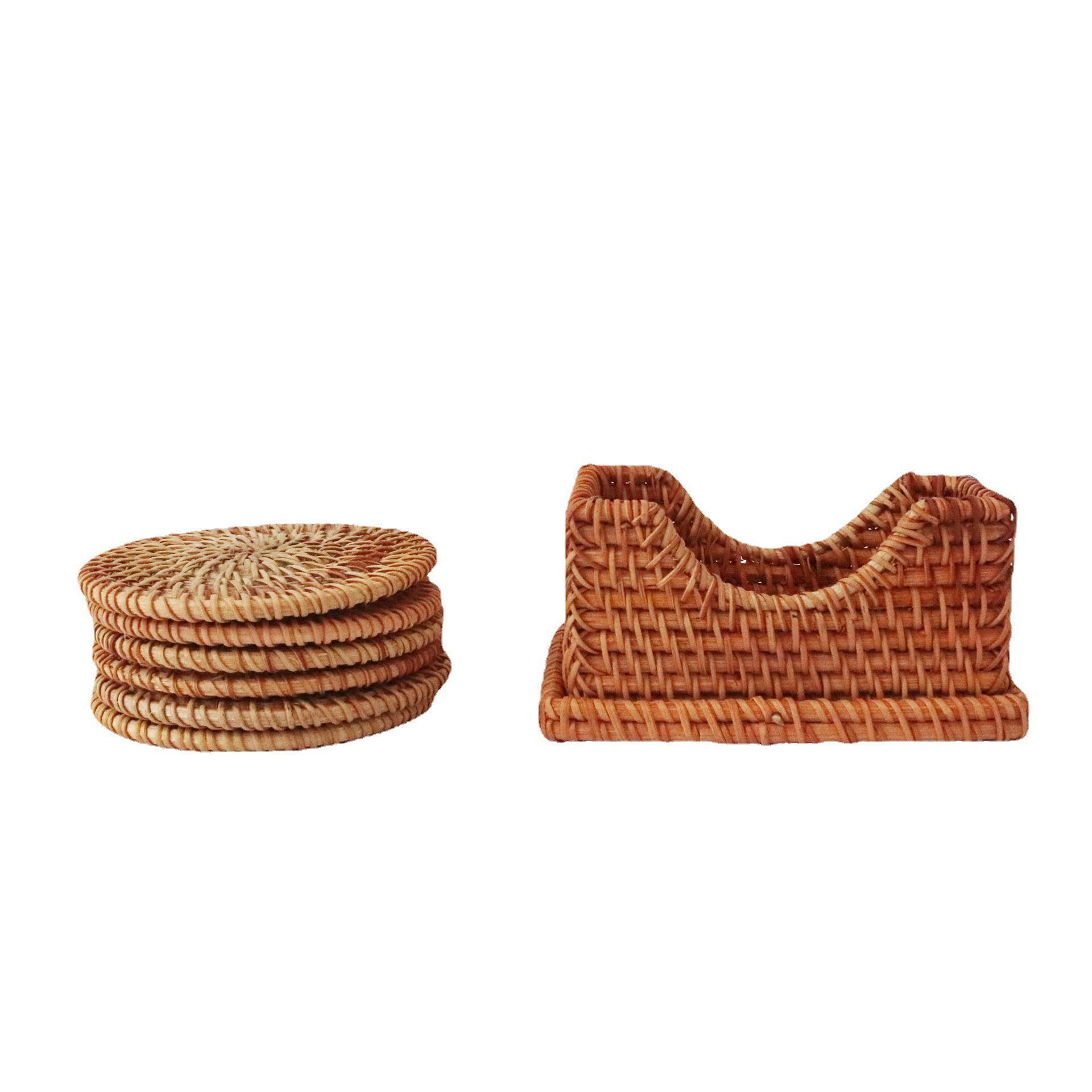 藤编茶壶垫杯垫托编织茶道创意餐垫餐桌垫碗垫盘子垫隔热垫子,家居饰品,仿真植物盆景,淘宝优惠券,粉丝福利购,淘宝优惠卷