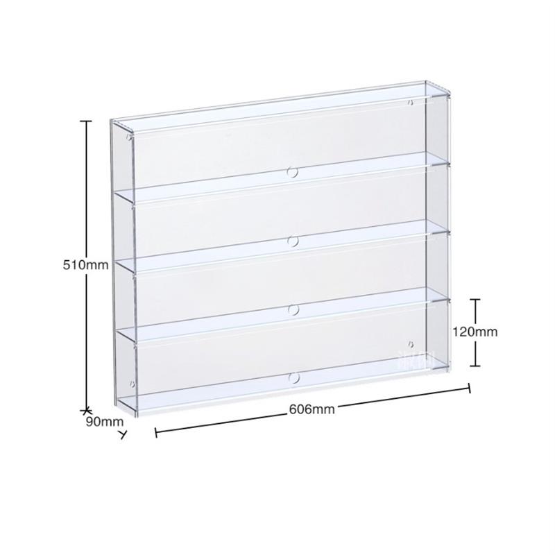 亚克力透明展示架玩具精品化妆品展示柜手办公仔动漫模型收纳柜
