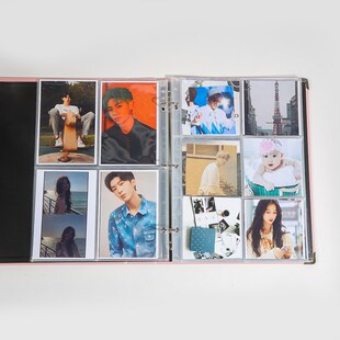 A4A5票类小手幅油画棒相册3寸4寸6寸方卡识字明星卡插页式收纳册
