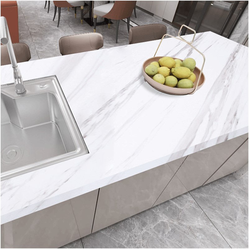 厨房灶台防油贴纸防水自粘柜灶台用防火耐高温加厚大理石台面贴膜