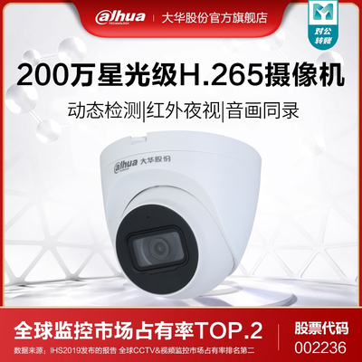 大华200万星光红外定焦海螺网络摄像机DH-IPC-HDW2233T-A