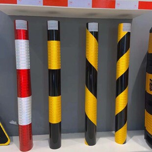 钻石级黄黑铝基反光膜贴纸五类超强工程高速交通护栏立面警示标记