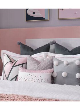 样板房间家e具展厅儿童房女孩公主房粉绿色床上用品十一件套可定