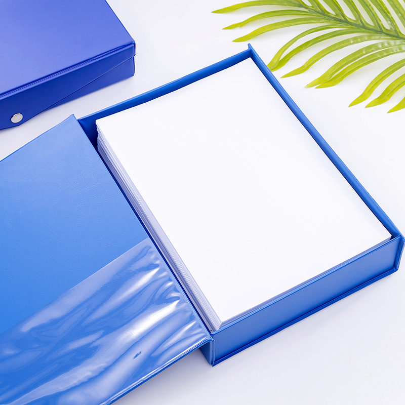 a4磁扣PVC档案盒带夹资料盒干部人事档案盒加厚文件盒档案夹定制