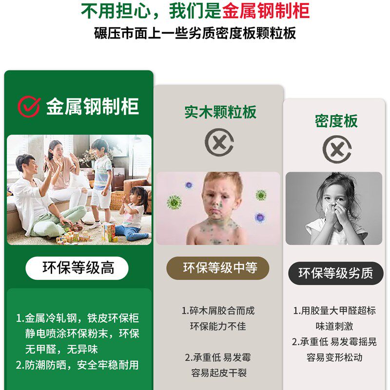 钢制衣柜卧室家用出租房简易组装金属中古包豪斯收纳衣橱结实耐用