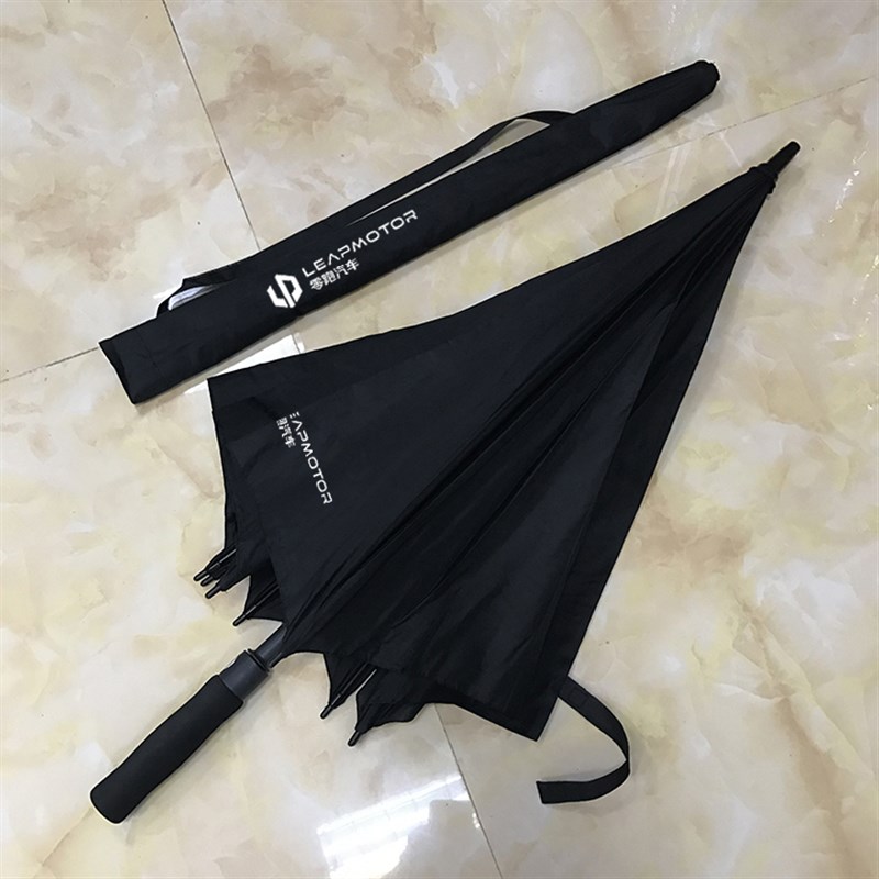 适用零跑汽车载全自动折叠r雨伞长柄超大号伞双人三折c10c11专用