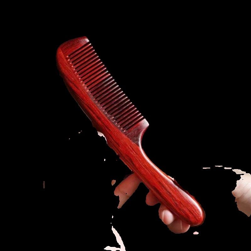 印度小叶紫檀木梳子女防静电经络按摩如意梳子送女朋友定制礼物