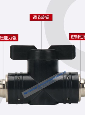 精密球阀开关BUC04-04 BVU60-1010 BVG8-4气动快速接头BVLU BVLM