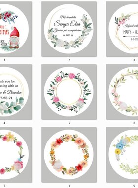 100PCS custom sticker and Customized LOGO/Wedding stickers/D